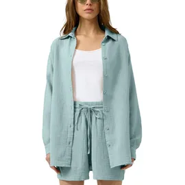 QS Langarmbluse blau 34