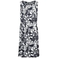 Betty Barclay Sommerkleid Dunkelblau/Weiß 42