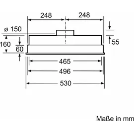 Siemens LB55566 Lüfterbaustein 53 cm Silber