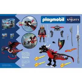 Playmobil Knights Schwarzer Drache 72114