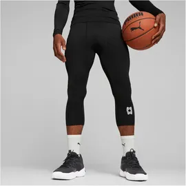 Puma Hoops Team 3/4 Herren 3/4-Hose, schwarz - XXL