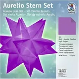 Faltblätter Aurelio Stern Transparentpapier 115g/qm 30x30cm 33 Blatt aubergine