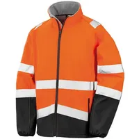 Result Printable Safety Softshell Jacket - fluorescent orange -