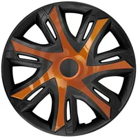 NRM Radkappen N-POWER BICOLOR, 14 in Zoll, N-Power Bicolor Radzierblenden 14" für Stahlfelgen braun|schwarz