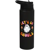 Retro Groovy Let's Go Ghouls süßes 70er Jahre Hippie Geist Kostüm Stainless Steel Insulated Water Bottle