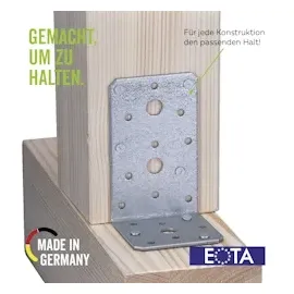 GAH Alberts Alberts Winkelverbinder | sendzimirverzinkt | 50 x 50 x 40 mm | 25er Set