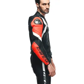 Dainese Avro 4 2-tlg. matt-schwarz/neon-rot/weiß 50