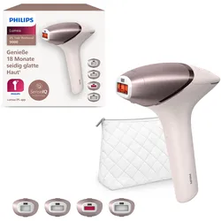 Philips IPL-Haarentferner »Lumea S9000 BRI958/00«, 450.000 Lichtimpulse, 4 Aufsätze (Achseln, Bikinizone, Körper und Gesicht), kabellos, 47497246-0 zartrosa