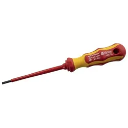 Schlitz-Schraubendreher mit schwarzer Spitze, VDE-isoliert, 2,5 x 75mm