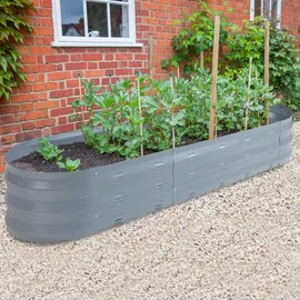 casa.pro Pflanzbeet Alfedena Oval 171 x 50 x 25 cm