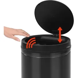 vidaXL Automatischer Sensor-Mülleimer 80 l Schwarz