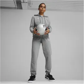 Puma Teamgoal Casuals Hooded Jacket Wmn" medium gray heather/puma white XS