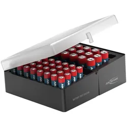 ANSMANN Batterie-Box 1900-0127, 20x Alkaline-Mignon, 32x Alkaline-Micro