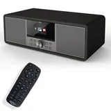 Xoro HMT 600 V2 - Netzwerk-Audioplayer / CD-Player / Radiotuner / DAB-Radiotuner - Grau