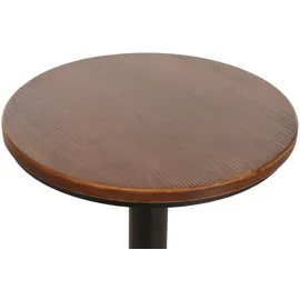 Mendler Bartisch HWC-N20 höhenverstellbar drehbar Ø 61 cm Braun