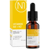 N1 Vitamin D3 K2 Tropfen 735 St. - Premium: 99,7+% All-Trans (K2VITAL® von Kappa) + hoch verfügbares D3, vitamin d k2, hochdosiert, optimal dosiert