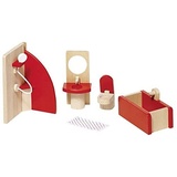 GoKi 51717 - Puppenmöbel Badezimmer, Goki basic. , Holz