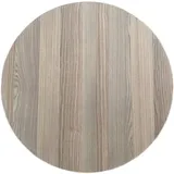 Runder Esstisch Orientalischer Klapptisch Sofra Holzbodentisch Tischplatte mit Metallbeine für traditionelle Gerichte, Durchmesser Ø 80cm, Eiche, Rund