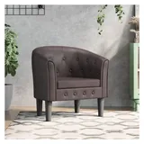 vidaXL Clubsessel gepolstert Kunstleder 70 x 70 x 70 cm Braun