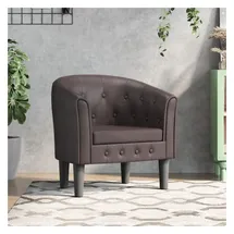 vidaXL Clubsessel gepolstert Kunstleder 70 x 70 x 70 cm Braun