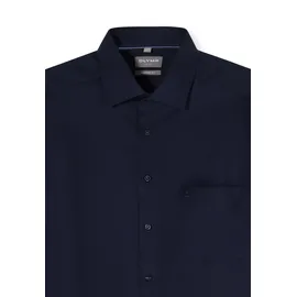 Olymp "OLYMP Luxor, comfort fit, New Kent", Herren, Gr. 42, Normaler Arm, marine, 100% Baumwolle, Hemden