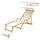 Erst-Holz Gartenliege 10-303NFS 200 x 60 x 80 cm Weiß