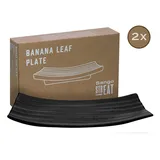 CreaTable 33961, Serie Street Food, Geschirrset, Street Banana Leaf 2 teilig