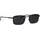 Eschenbach Sonnenbrille TITANFLEX "Modell 824132", Herren, schwarz (blau), matt, Sonnenbrillen Sonnenbrille, Form Karree/Eckig, Logoschriftzug auf Bügel, Titanflexfassung