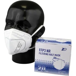 FFP3 NR Maske Mundschutz Atemschutzmaske Weiß ohne Ventil 20 Stück