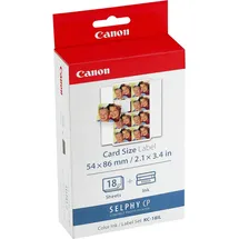 Canon KC-18IL Stickerpapier 54x86mm + Tinte (7740A001)