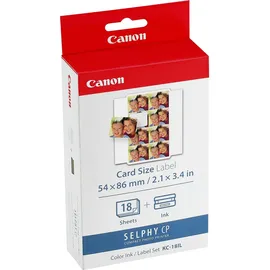 Canon KC-18IL Stickerpapier 54x86mm + Tinte (7740A001)