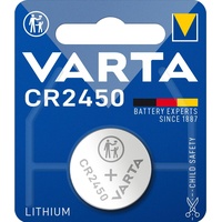 Varta CR2450 / 6450 Knopfzelle 3V Batterie 560mAh, -