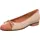 Gabor Pumps beige braun Bast Ballerinas 85.102.48 für Damen, braun, Größe 42 EU / 8 UK