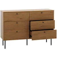 Mendler Kommode HWC-N78, Sideboard Schrank, 6 Schubladen, skandinavischer Stil