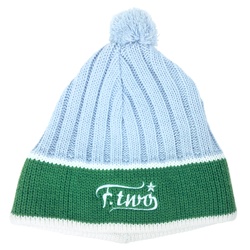 F2 Beanie Knit light blue Mütze Snowboard Brand warm winter