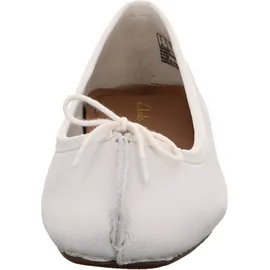 CLARKS Damen, Freckle Ice Ballerinas, White White Leather, 41 EU / 7 UK