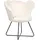 Beliani Sessel LOVELOCK Bouclé 70 x 80 x 80 cm Weiß