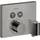 Axor ShowerSelect Thermostat Unterputz eckig für 2 Verbraucher Polished Black Chrome 36712330