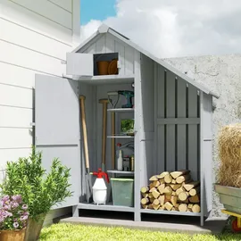 Outsunny Geräteschrank 5,15 x 1,29 m Grau