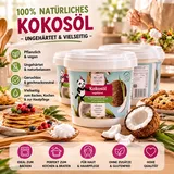 Kokosöl Kokosfett Coconut Oil -1000 ml – geschmacksneutral • glutenfrei