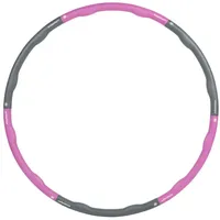 Schwungfit Hula-Hoop-Reifen 1,5 Kg Wellendesign mit 100cm Durchmesser (Hula Hoop Fitness Reifen für Erwachsene und Kinder), mit Schaumstoff Polster & Massagefunktion rosa