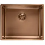 Franke Mythos Masterpiece BXM 210/110-50 rechts Einbauspüle Edelstahl PVD Copper Druckknopfventil 1270 x 540 mm