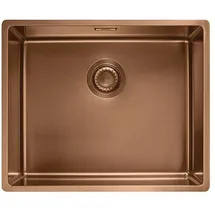 Franke Mythos Masterpiece BXM 210/110-50 rechts Einbauspüle Edelstahl PVD Copper Druckknopfventil 1270 x 540 mm