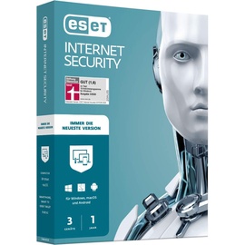 Eset Internet Security 2020 3 Geräte 1 Jahr PKC DE Win Mac Android