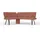 OTTO home Eckbank OTTO HOME "Mily Küchenbank, Polsterbank, Esszimmerbank, 205x164 cm", braun (chili oil, schwarz), B:205cm H:89cm T:164cm, Holzwerkstoff, Metall, Polyester, Sitzbänke, Eckbank, Moderne Bank und Farben, Sitzplatzanzahl: 5, Frei in Raum stellbar