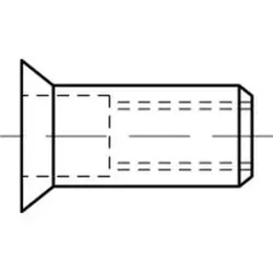 Blindnietmuttern Alu-Legierung Senkkopf M 10 / 1,5 - 4,5 S