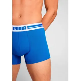 Puma Boxershorts »PUMA MEN EVERYDAY PLACED LOGO BOXERS 2P« Packung, 2er Pack, mit Logo Webbund blau