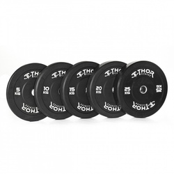 Thor Fitness Schwarz Stoßstangen-Gewichtsscheiben 5kg / 50mm (1 Stck)