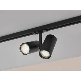 LINDBY Linaro 2-flammig schwarz Aluminium