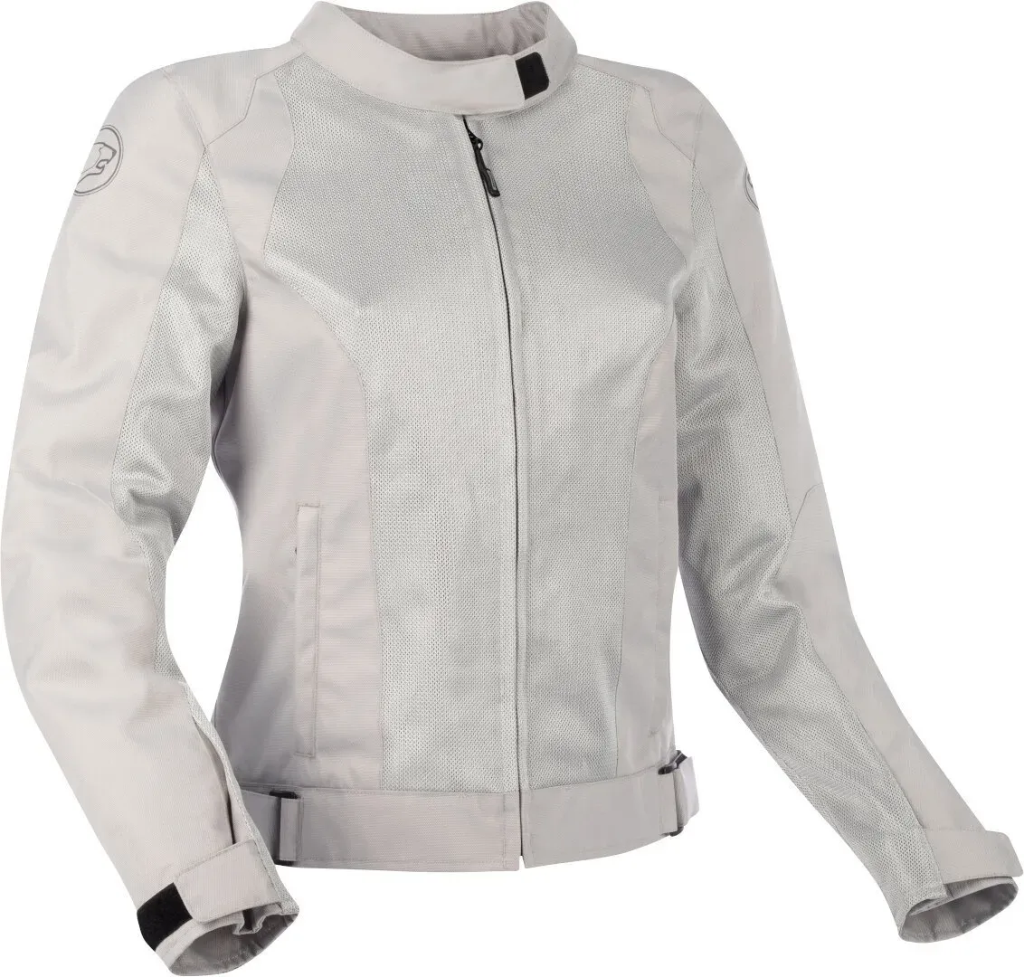 Bering Nelson Dames Motorfiets Textiel Jas, zilver, 44 Voorvrouw